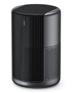 dreo air purifiers for bedroom home large room, h13 true hepa filter for allergies pets, 283 ft² coverage, 20db quiet operation with 360° filtration, graphite, 9.84 * 9.84 * 15.2, (dr-hap002db)