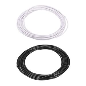 meccanixity filament refills pla filaments 1.75mm, 5m/16.4ft for 3d printing pen, white and black
