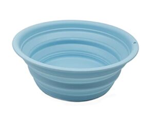 sammart 5.5l (1.45 gallon) collapsible tub - foldable dish tub - portable washing basin - space saving plastic washtub (sea angel, 1)
