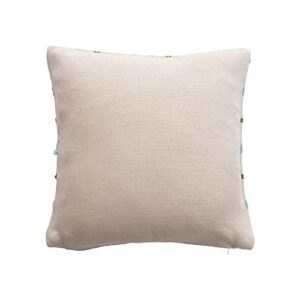 Creative Co-Op 18" Square Woven Cotton and Wool Pillow