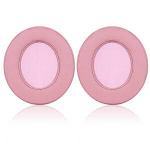 jecobb replacement ear cushion cover with protein leather & memory foam for razer kraken x, kraken x ultralight, kraken x lite headphone only – oval ( pink )