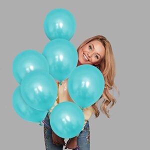 Teal Balloons, 77 Pack Turquoise Balloons Different Sizes 12 Inch 10 Inch 5 Inch Latex Teal Ballons Garland kit for Birthday Wedding Anniversary Baby Shower Decorations