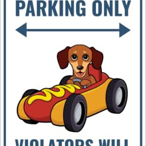 Venicor Dachshund Sign Decor - 9 x 14 Inches - Aluminum - Weiner Dog Dachshund Gifts for Women Stickers Stuff