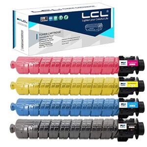 lcl compatible toner cartridge replacement for ricoh 841813 841816 841815 841814 mp c3003 c3503 c3004 c3504 c3003 c3503 c3004 c3504 lanier mp c3003 c3503 c3004 c3504 (4-pack bk c m y)