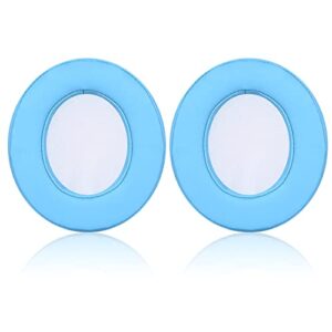 jecobb replacement ear cushion cover with protein leather & memory foam for razer kraken x, kraken x ultralight, kraken x lite headphone only – oval ( blue )