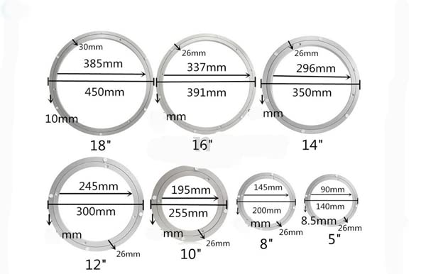 Monesali 14 Inch Lazy Susan Bearing Turntable, Swivel Lazy Susan Lazy Susan Revolution, Lazy Susan Swivel, Lazy Susan Track, Metal Lazy Susan Turntable, Lazy Susan Mechanism, Turntable Base, Hardware