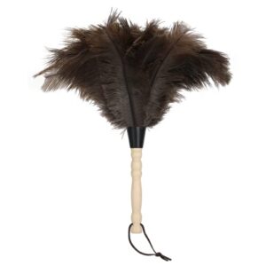 setsail feather duster, fluffy natural ostrich feather dusters for cleaning with wooden handle eco-friendly feather duster cleaning supplies for furniture, car, collectibles...