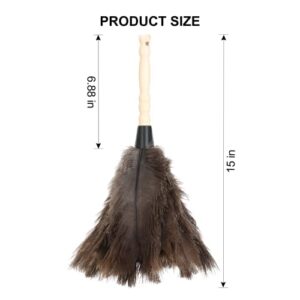 SetSail Feather Duster, Fluffy Natural Ostrich Feather Dusters for Cleaning with Wooden Handle Eco-Friendly Feather Duster Cleaning Supplies for Furniture, Car, Collectibles...