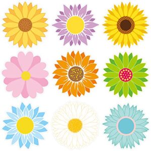 54pcs sunflower cutouts summer cut-outs flower bulletin board decoration for party classroom home