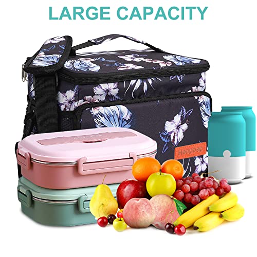 havatree Adult Lunch Bag Women Insulated lunch Box for Men Reusable Lunch Cooler Tote with Adjustable Shoulder Strap, Large Nurse Tote Bag for Office Work Picnic Beach and School's Bento Box