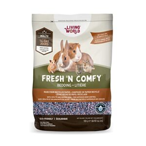 living world fresh ‘n comfy bedding & nesting material for small animals, confetti, 610 cubic inches