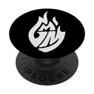 gmm black & white logo popsockets standard popgrip