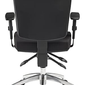 Pago Flash II Deluxe Ergonomic Chair Home Office Desk Chair with Alloy Spider and Adjustable Arms Black