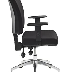 Pago Flash II Deluxe Ergonomic Chair Home Office Desk Chair with Alloy Spider and Adjustable Arms Black