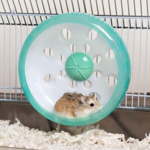 Oxbow Enriched Life Small Animal Accessories - Exercise Wheel for Dwarf Hamsters & Mice - Attachable Quiet Wheel (7 inch)