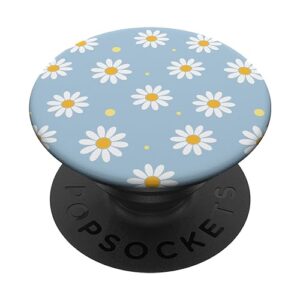 light blue pastel white daisy flower cute pastel aesthetic popsockets standard popgrip
