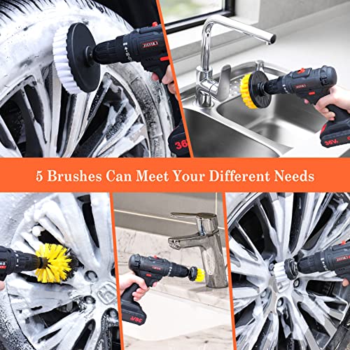 32Pcs Car Detailing Kit, Car Detailing Drill Brush Kit, Car Detailing Brush Set, Car Detailing Brushes & Car Wash Kit, Car Accessories for Women, Car Cleaning Brushes for Interior, Exterior, Wheels