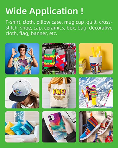 Liphontcta FASTINK Sublimation Ink for Epson ET-2720 ET-2760 ET-2800 ET-2803 ET-2830 Printer, Heat Press Transfer on Phone Case Mugs Plates T-Shirts Pillows 1…