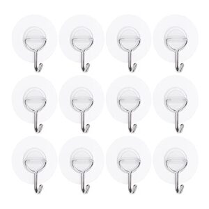 kiemeu clear plastic hooks for hanging adhesive wall hooks heavy duty strong sticky hooks for wall