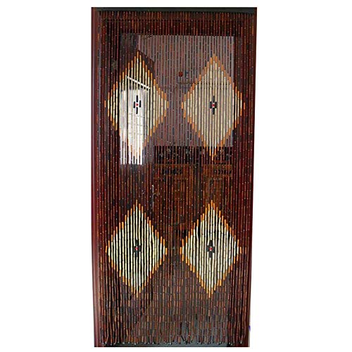 HAPPLiGNLY 56 Strands Beaded Door Curtains for Doorways Wood Bead String Curtain for Room Dividers Handmade Screen Decoration Home Restaurant Partition, 90x200cm (Size : 90x200cm)