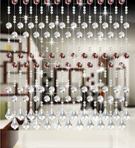 beaded curtain diy crystal for wedding decor party club shopwindow room divider, 5 colors available (color : coffee, size : 60 * 200cm)