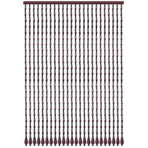 happlignly 31 strands beaded door curtains for doorways wood bead string curtain for room dividers encryption entrance restaurant retro decoration -4 colors (color : a, size : 0.6x1.55m)