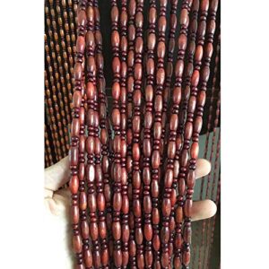 happlignly 45 shares beaded curtains wood strings restaurant hanging ornaments for room divider partition, high 180/200cm (color : b, size : 90x180cm)
