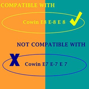 TaiZiChangQin Upgrade Thicker Ear Pads Cushion Memory Foam Replacement Compatible with Cowin E8 E-8 E 8 Headphone (Gray Fabric Earpads)