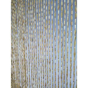 OKUOKA Beaded Door Curtains for Doorways Wood Bead String Curtain for Room Dividers Wood Color Home Restaurant Screen Decoration Handmade -29/33/40/45/59/87 Strands - Sizes Customizable