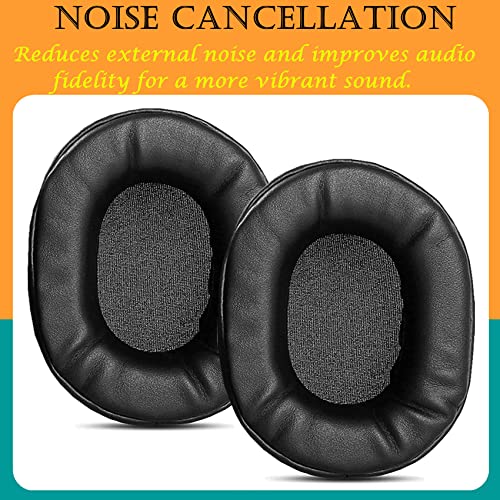TaiZiChangQin Upgrade Ear Pads Ear Cushions Mic Foam Replacement Compatible with Trust GXT 414 ZAMAK Headphone (Protein Leather Earpads)