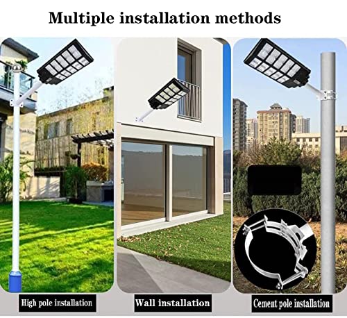 Solar Street Light, Dusk to Dawn Solar LED Light, 600W-1000W Solar Street Lights Outdoor lamp, with Radar Sensor, for Parking Lot/Stadium/Yard