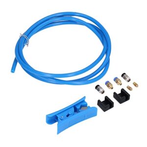 kaufpart ptfe tubing set for3d printer filament -2mm id,4mm od with cutter, compatible with ender3 and other3d printers for smooth and precise printing