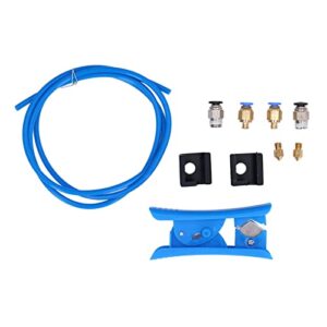 Kaufpart PTFE Tubing Set for3D Printer Filament -2mm ID,4mm OD with Cutter, Compatible with Ender3 and Other3D Printers for Smooth and Precise Printing