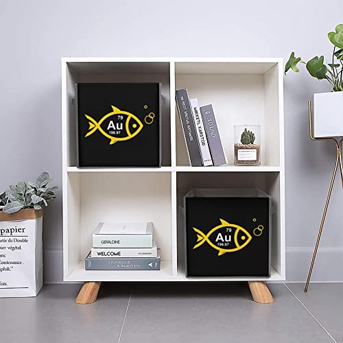 Goldfish Collapsible Storage Bins Basics Folding Fabric Storage Cubes Organizer Boxes with Handles