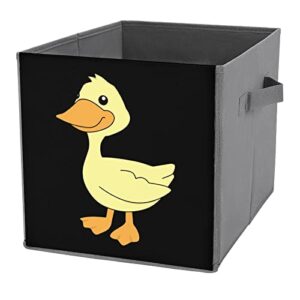 yellow duck collapsible storage bins basics folding fabric storage cubes organizer boxes with handles