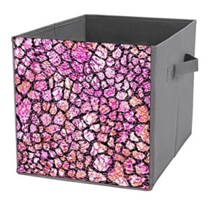 animal crackle collapsible storage bins basics folding fabric storage cubes organizer boxes with handles