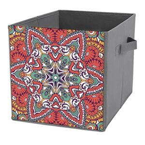 beautiful bohemian style collapsible storage bins basics folding fabric storage cubes organizer boxes with handles