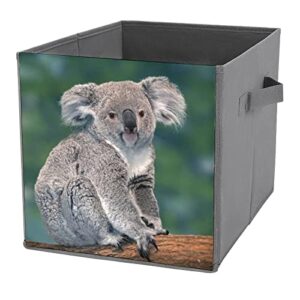 cute koala bear collapsible storage bins basics folding fabric storage cubes organizer boxes with handles