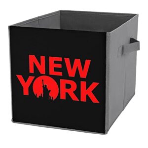 new york city collapsible storage bins basics folding fabric storage cubes organizer boxes with handles