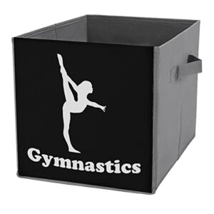 Gymnastics Collapsible Storage Bins Basics Folding Fabric Storage Cubes Organizer Boxes with Handles