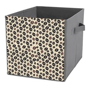 coffee bean collapsible storage bins basics folding fabric storage cubes organizer boxes with handles