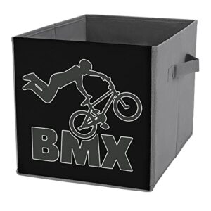 bmx bike collapsible storage bins basics folding fabric storage cubes organizer boxes with handles