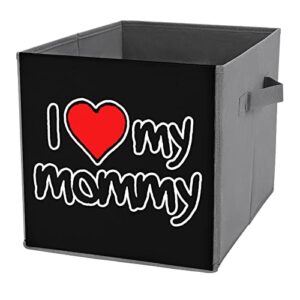 i love my mommy collapsible storage bins basics folding fabric storage cubes organizer boxes with handles