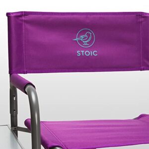 Stoic Fireside Side Table Camp Chair Fuchsia Blue Coral, One Size