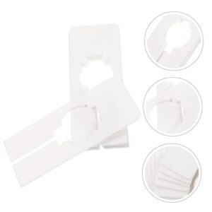 COHEALI Baby Stuff 10pcs Separator White Tags for Clothes Clothing Rack Divider Wardrobe Accessory Plastic Hangers Dividers Hanger Dividers Hanger Separators Tool Closet