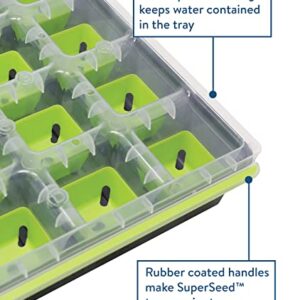 Burpee Self-Watering Seed Starter Tray, 72 Cells & SuperSeed Seed Starting Tray | 16 XL Cell | Reusable & Dishwasher Safe | for Starting Vegetable Seeds, Flower Seeds & Herb Seeds | Indoor Grow Kit