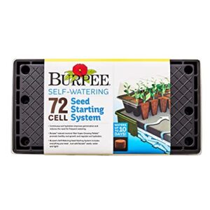 Burpee Self-Watering Seed Starter Tray, 72 Cells & SuperSeed Seed Starting Tray | 16 XL Cell | Reusable & Dishwasher Safe | for Starting Vegetable Seeds, Flower Seeds & Herb Seeds | Indoor Grow Kit