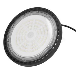 Oumefar LED High Bay Light 100W, UFO High Bay Light High Brightness 3030 Chip AC 85‑265V Waterproof for Commercial Warehouse Lighting Lightfixture