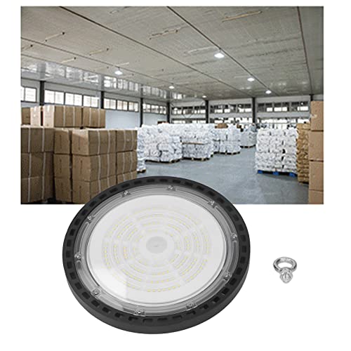 Oumefar LED High Bay Light 100W, UFO High Bay Light High Brightness 3030 Chip AC 85‑265V Waterproof for Commercial Warehouse Lighting Lightfixture