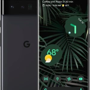 Google Pixel 6 Pro - 5G Android Phone - Unlocked Smartphone with Advanced Pixel Camera and Telephoto Lens - 128GB - Stormy Black (Renewed)